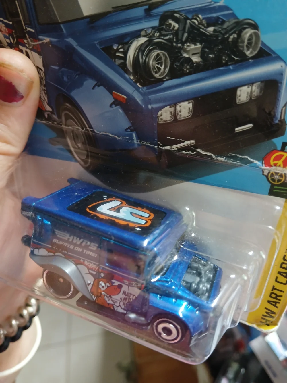 Mailed It! mail truck casting from the 2024 Hot Wheels HW Art Cars series (numbe